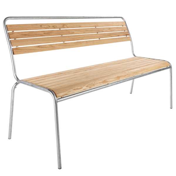 Details: Slatted bench Rigi without armrest