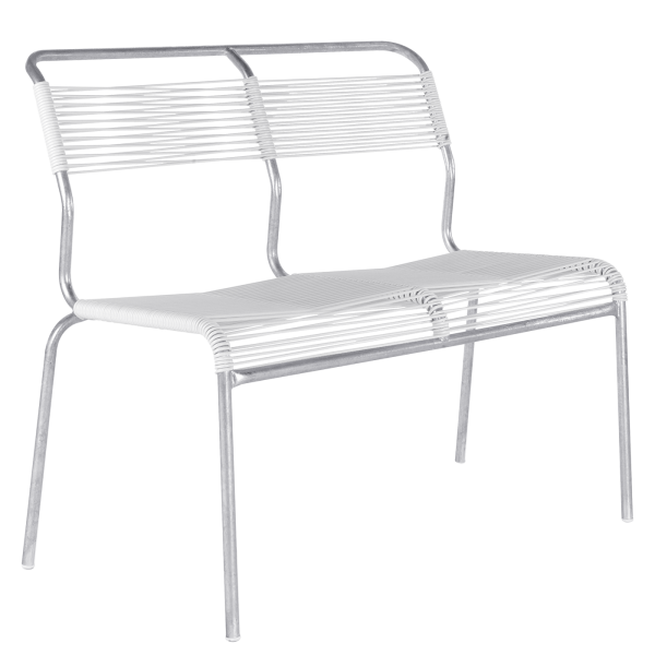 Details: «Spaghetti» two-seater bench Säntis without armrest